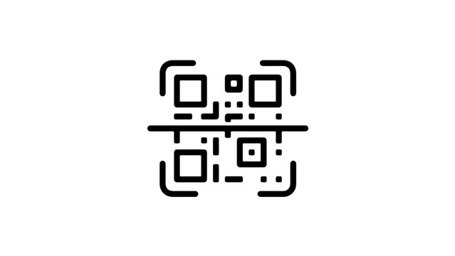 Two black and white QR codes arranged diagonally in a minimalist composition with a subtle cross pattern overlay.
