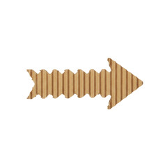 Fototapeta premium Brown wooden arrow pointing right