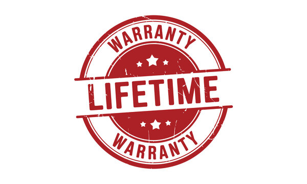 Lifetime Warranty Seal Vector Icon Collection With Premium Quality Badge, Certified Guarantee Stamp, Warranty Label, Trust Mark, Product Certification Emblem And Red Circular Branding Design Isolated.