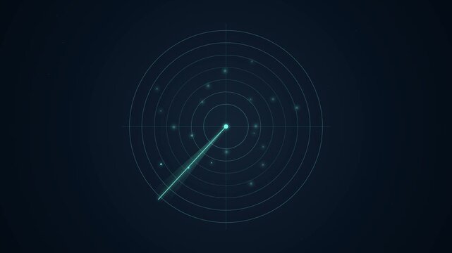 A futuristic digital illustration of a glowing blue clock on a dark background.