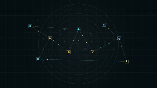The astronomy event displays a constellation map with stars and lines on a dark background.