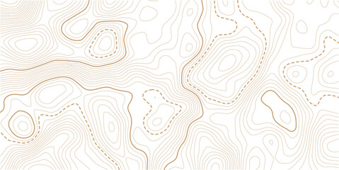 Topographic line contour map background, geographic grid map.Geographic line map with elevation assignments.Business concept. Vector illustration.  © AFROZAOPORNA