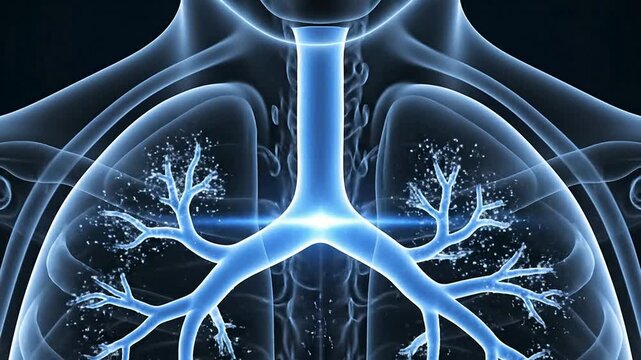 Detailed Trachea And Airway Scan Depicting Transparent Neck And Upper Chest Anatomy In A Medical Imaging Context
