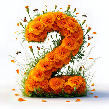 numero 2, cempasuchil, catrinas, sombrero, garbanzera, flor, naranja, petalos, mariposas, corazon, craneo, calavera, catrin, velas, accesorios, ornamentos, elegante, decoraciones, objeto, celebracione