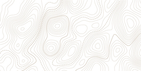 Geographic abstract pattern. The topo contour or wallpaper.Topography and geography map grid abstract backdrop.Vector banner. © MITA