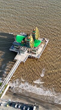 The Ziyadatul Abrar Floating Mosque, located at Siring Pagatan Beach in South Kalimantan