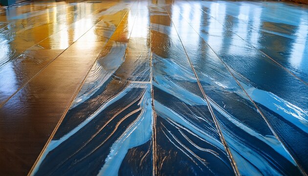 epoxy and waxed floor