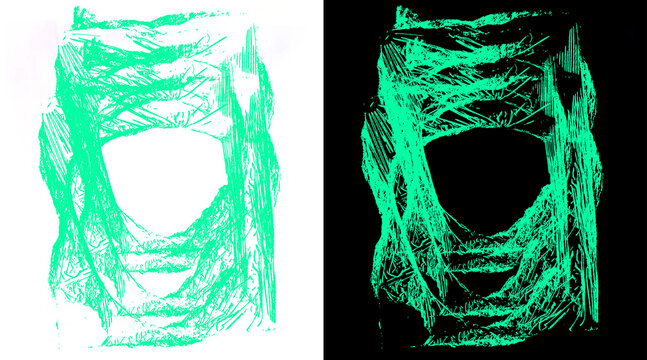 Microscopic view of green fluorescent protein in biological cells, glowing protein structure in laboratory research, scientific imaging of cellular network