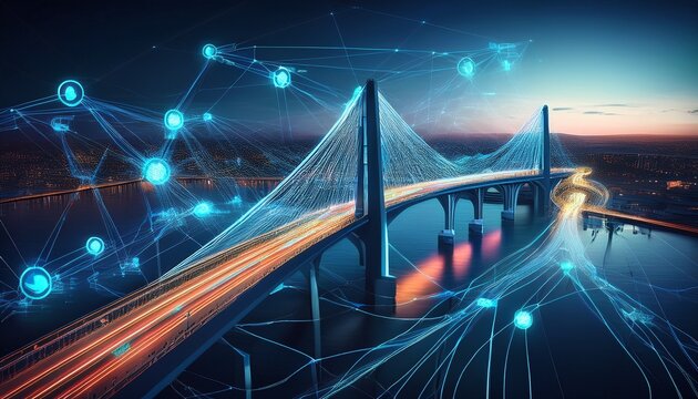 networked bridge system with realtime data analysis and flexible traffic control efficient transport smart infrastructure