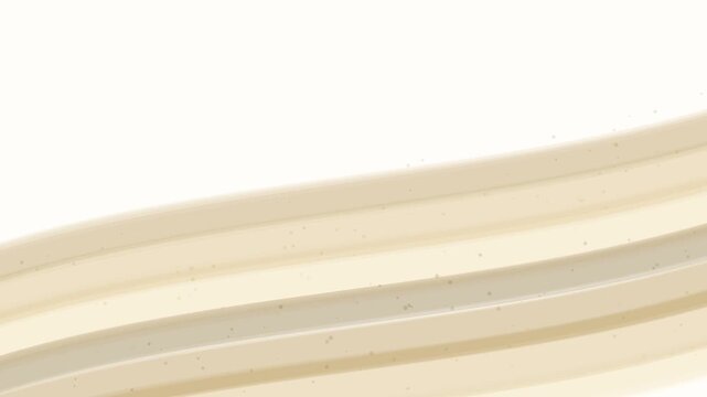 シャンパンゴールド背景動画シャンパンとゴールドの曲線がしっとりと斜めに流れクリーム地の上でなめらかにうねり上質さと華やぎとともに祝祭を思わせる余韻を画面いっぱいに広げてくれるグラデーションのループ映像です