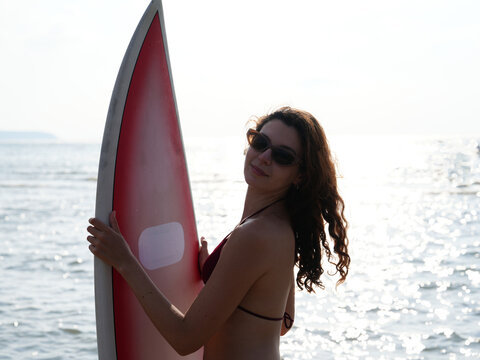 young teen on the beach