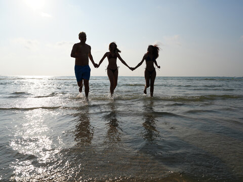 young teen on the beach