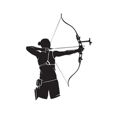 black vector trumpet player silhouette performing music concept icon © Rehana