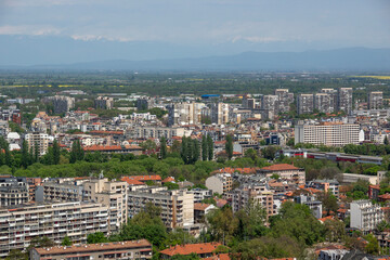 Obraz premium Panoramic view of the city of Plovdiv from Bunardzhik hill, Bulgaria
