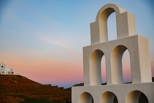 Sirena Arch With Villa Behind