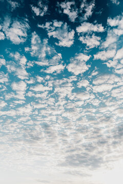 Gradient Sky Full of Puffy Clouds