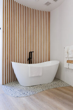 Modern Minimal Bathroom and Bathtub