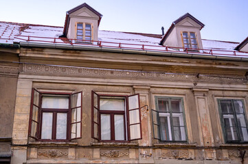 Obraz premium Historic architecture in Ljubljana