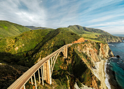 Bixby Bridge, California From Above