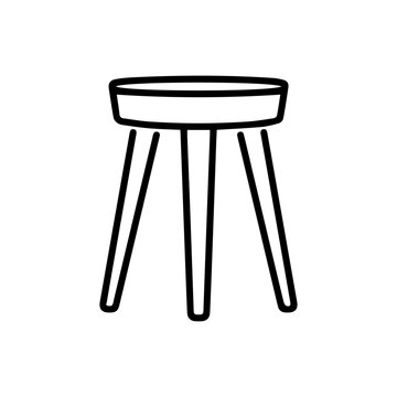 Modern three legged stool