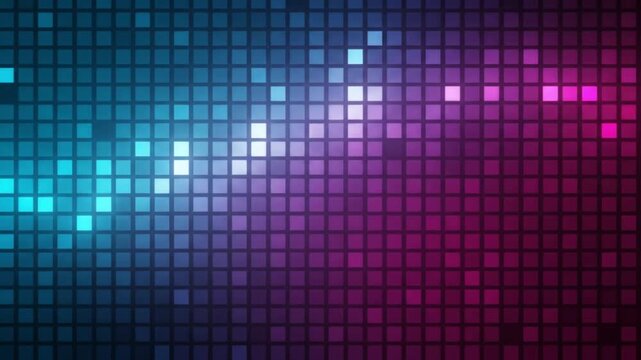 Glowing Pixelated Wave Background