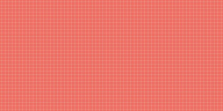 Red and white picnic check pattern background. Classic gingham, plaid fabric texture, seamless  illustration. Traditional pattern for table cover, backdrop, textile, surface design. Red, white, 