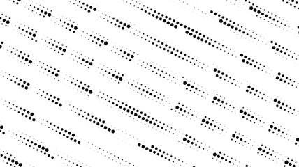 Fototapeta premium Abstract Halftone Pattern Background with Diagonal Black Dots in Minimalist Style