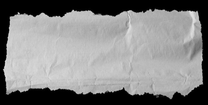 Torn paper on black