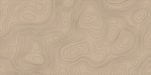 Topographic map background with seamless contour lines on a textured kraft paper background for organic vector design. Elegant, flowing contour lines on a warm, textured kraft paper canvas. © Creative Arts