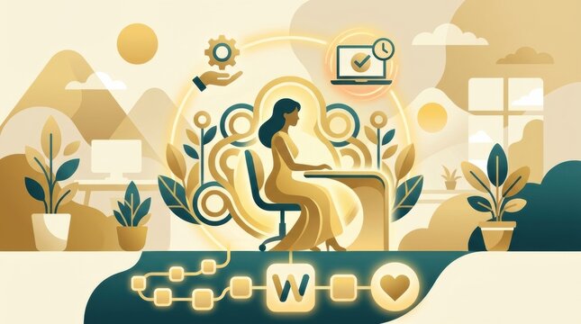 Women with endometriosis and PCOS explore flexible work options to support health awareness and manage chronic pain needs in a modern workspace.