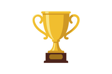 Fototapeta premium Gold Trophy Cup Vector Illustration