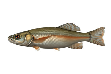 Fototapeta premium Freshwater fish species swimming, showing detailed scales and fins, perfect for aquatic wildlife themes and educational contexts