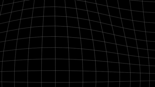 Abstract blueprint grid animation with flowing white lines