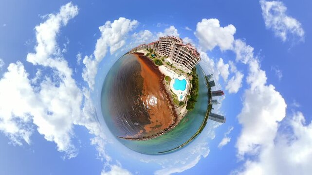 Fisher Island Miami Beach tiny planet