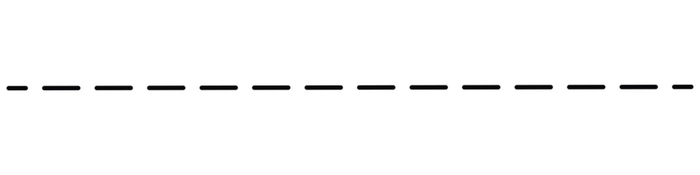Dash line simple shape vector symbol icon design. Dashed line border. Lines, borders, underline pencil strokes, drawing line. Doodle design.
