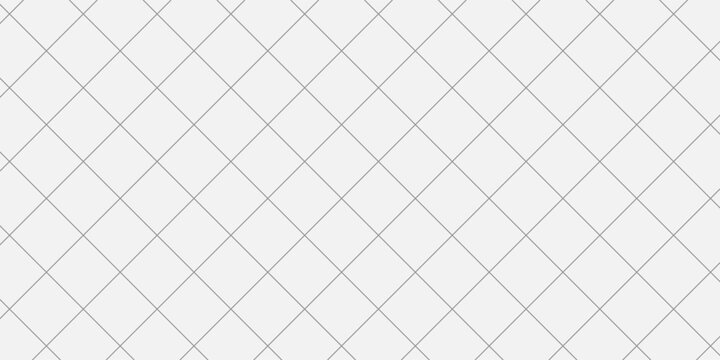 Seamless grid lined sheet of paper background. Checkered notebook paper gray color. Modern trendy design in Vector Illustration