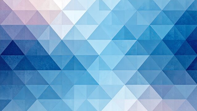 Geometric Watercolor Triangle Background for Blue Presentation Pattern Shapes