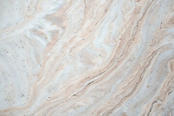 Naklejka premium beige marble surface with wavy brown veins background texture