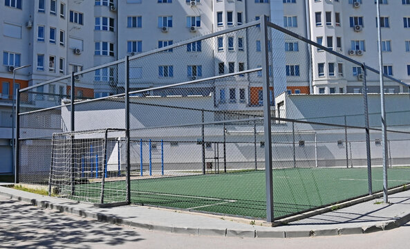 Mini-football and sports pitch