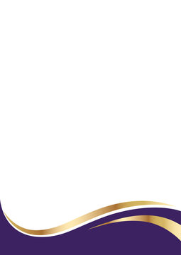 corporate achievement certificate background layout with amethyst gold wavy line