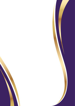 elegant premium certificate background layout with deep purple gold ribbon