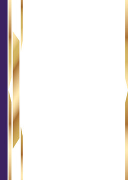 modern graduation certificate background design with royal purple gold geometric line