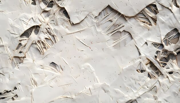 Premium raw organic mulberry paper texture with rustic botanical fiber patches