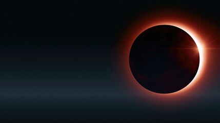 Obraz premium Growth mindset concept showing a dramatic total solar eclipse as a metaphor for expanding horizons and embracing new career opportunities.
