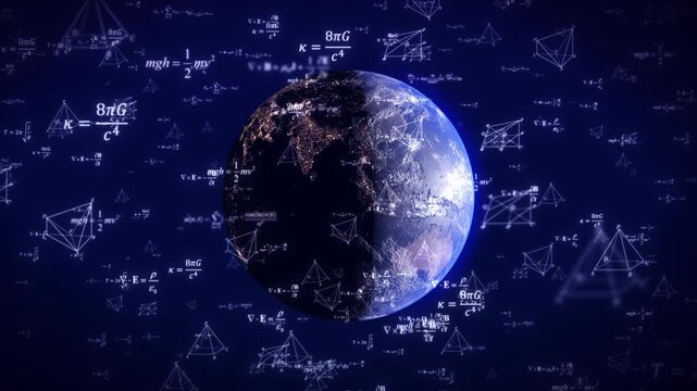 Mathematical Formulas for Digital Earth(After Effects production)
