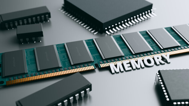Computer memory RAM sticks hardware microchips