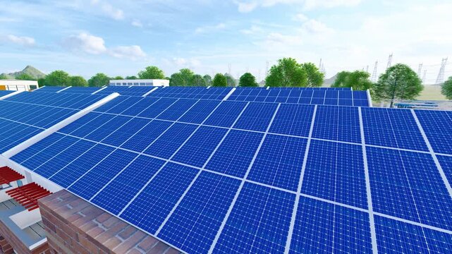 Rural New Energy Building-integrated Photovoltaics(3D software Lumion makes non-AI)
