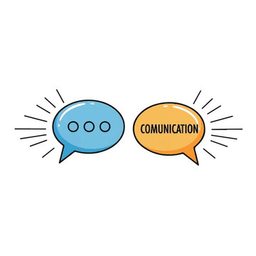 Speech Bubbles Communication Concept Illustration.