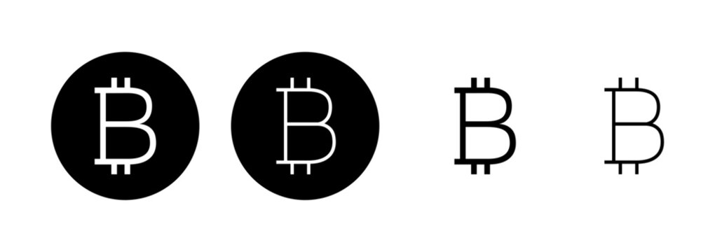 Bitcoin icon logo design. bitcoin sign and symbol. payment symbol. cryptocurrency logo