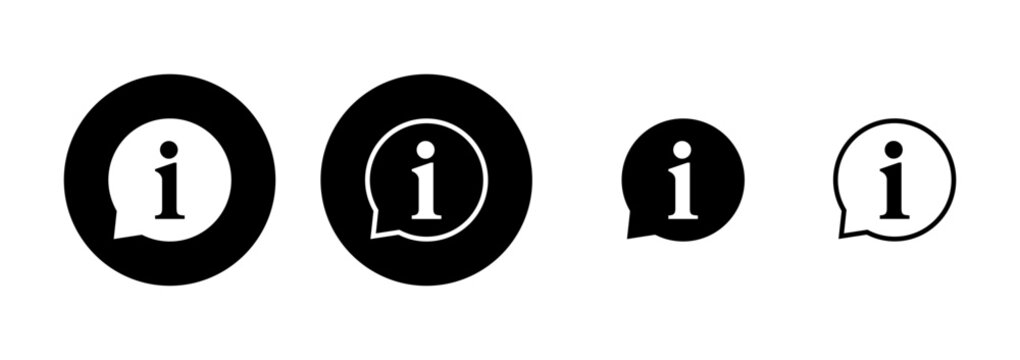 Information sign icon logo design. about us sign and symbol. question mark icon